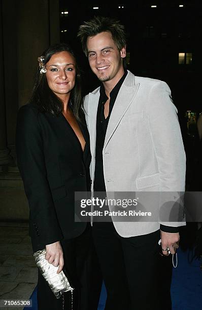 Public relations consultant Tiffany Farrington and actor Dan O'Connor attend the 2006 Make A Wish Ball at the Town Hall on May 27, 2006 in Sydney,...