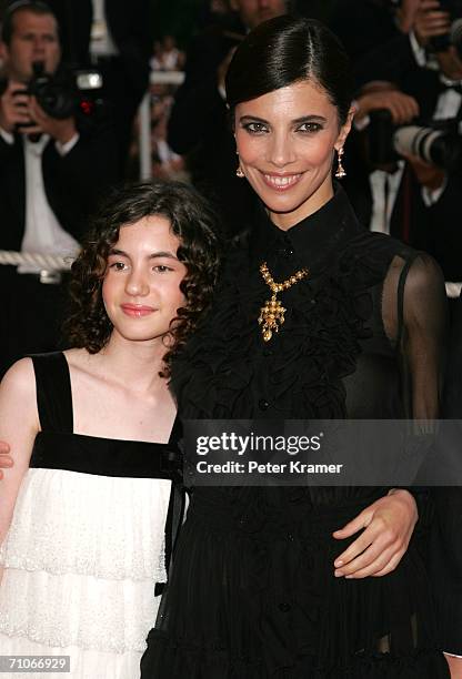 Actress Ivana Baquero and Maribel Verdu attend the 'El Laberinto Del Fauno' premiere at the Palais des Festivals during the 59th International Cannes...