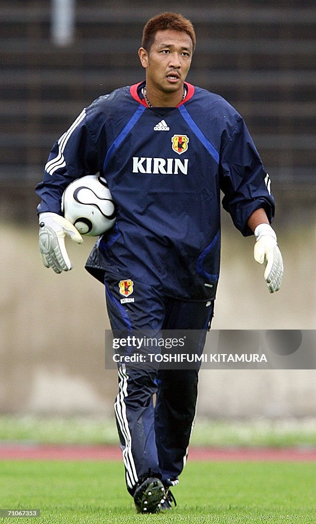 Japanese goalkeeper Yoichi Doi appears i