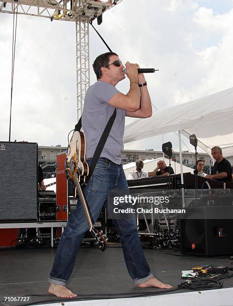 Stephan Jenkins of Third Eye Blind performs at the 90th running of the Indianapolis 500 - Miller Lite Carb Day Concert Fe on May 26, 2006 in...