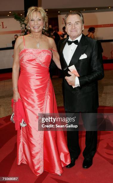 Actor Fritz Wepper and his wife Angela attend the Rosenball Charity Ball at the Intercontinental Hotel May 27, 2006 in Berlin, Germany.