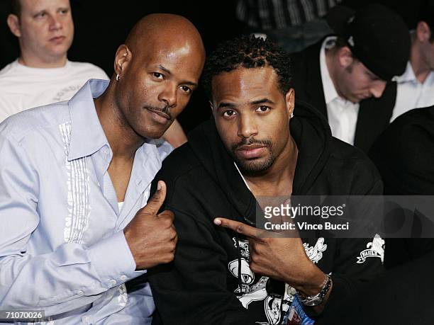 Actors Damon Wayons and Shawn Wayons attend the Ultimate Fighting Championship 60: Hughes vs. Gracie at Staples Center on May 27, 2006 in Los...