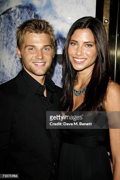 Mike Vogel and partner Courtney arrive at the UK Premiere of 'Poseidon' at the Empire Leicester Square on May 28, 2006 in London, England.