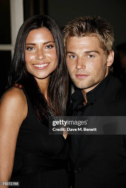 Mike Vogel and his guest Courtney arrive at the after party following the UK Premiere of 'Poseidon' at the Waldorf on May 28, 2006 in London, England.