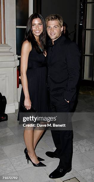 Mike Vogel and his guest Courtney arrive at the after party following the UK Premiere of 'Poseidon' at the Waldorf on May 28, 2006 in London, England.