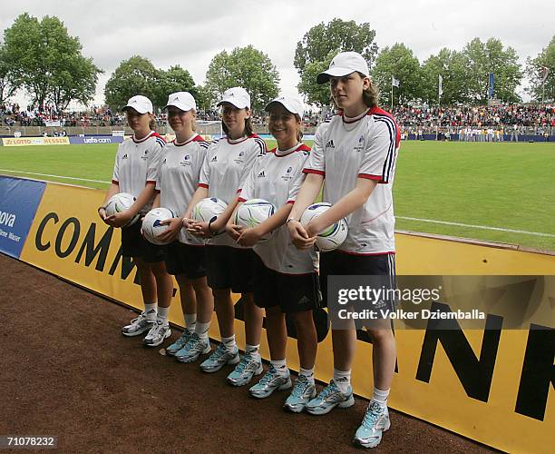 Ball Kids, during the Women's UEFA Cup Final second leg match between FFC Frankfurt and FFC Turbine Potsdam at the Bornheimer Hang Stadium on May 27,...