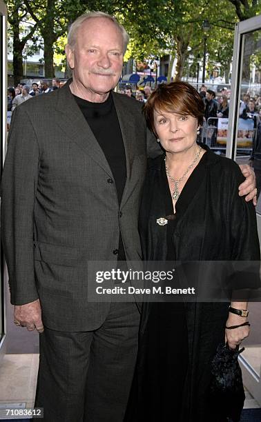 Julian Glover and Isla Blair arrive at the UK Premiere of 'Wah Wah' at Odeon West End Leicester Square on May 30, 2006 in London, England.