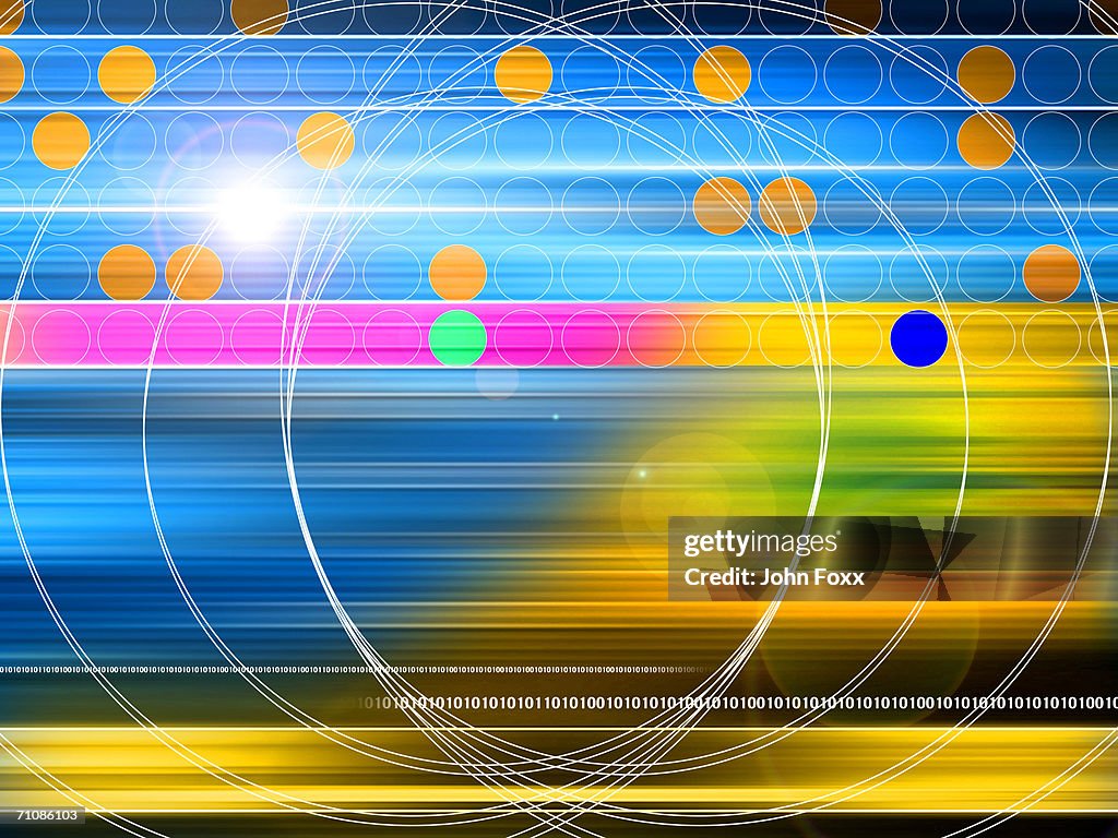 Color Background Circular Pattern Circular Pattern On Multi Colored Background High-Res Vector Graphic ...