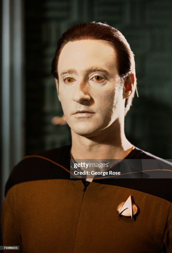 Actor Brent Spiner as Star Trek's Commander Data