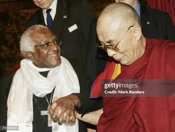 Dalai Lama bestows award on Desmond Tutu Dalai Lama bestows award on Desmond Tutu