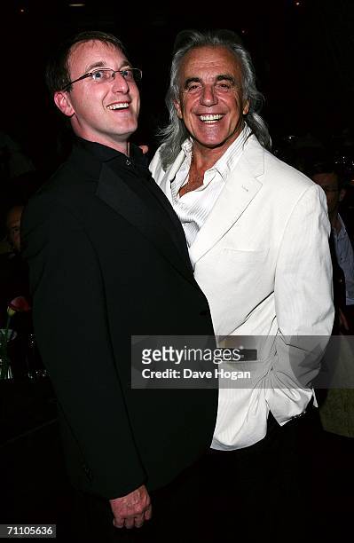 Peter Stringfellow and son Scot attend the launch of the latest Stringfellow's lap dancing club 'Stringfellows Soho' in Soho's Wardour Street on June...