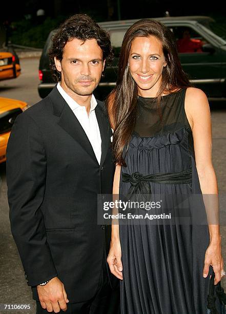 Socialite Gabby Karan and husband Gianpaolo DeFelice attend the Fresh Air Fund's 'Salute To American Heroes' annual spring gala at Tavern on the...