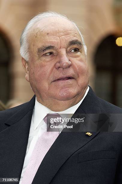 Former German Chancellor Helmut Kohl at the opening of the national history exhibition at the German Historical Museum June 2, 2006 in Berlin,...