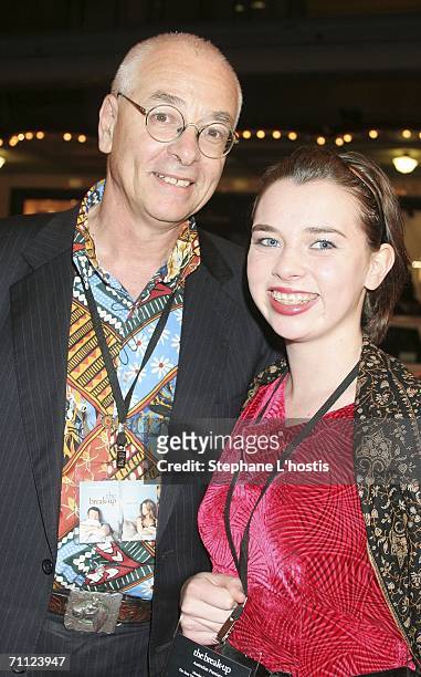 Doctor Karl Kruszelnicki and his daughter attend "The Break-Up" Australian Premiere at the State Theatre June 05, 2006 in Sydney, Australia.