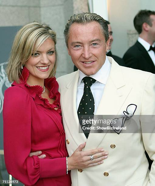 Michael Flatley and his girlfriend Niamh O'Brien attend the Tenth Anniversary of Lord of The Dance at the Four Seasons Hotel, on June 4, 2006 in...