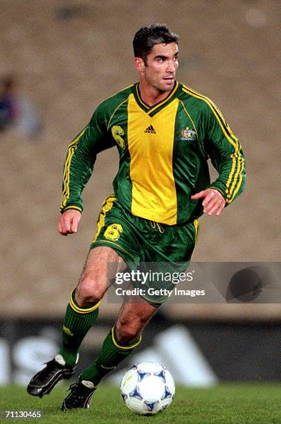 Craig Foster of the Socceroos in action during the Soccer International friendly match between the Socceroos and Paraguay at Olympic Park June 15,...