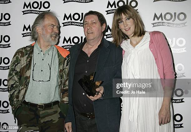 Bert Jansch wins award for The MOJO Merit poses with Roy Harper and Beth Orton attends The MOJO Honours List awards, recognising career-long...