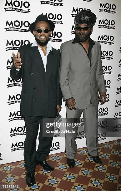 Prince Buster and unidentified guest attend The MOJO Honours List awards, recognising career-long contributions to popular music, at Shoreditch Town...