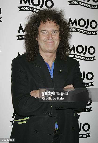 Brian May of Queen attends The MOJO Honours List awards, recognising career-long contributions to popular music, at Shoreditch Town Hall on June 5,...