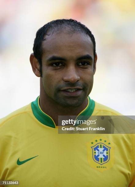 Emerson of Brazil before the international friendly match between Brazil and New Zealand at the Stadium de Geneva on June 4, 2006 in Geneva,...