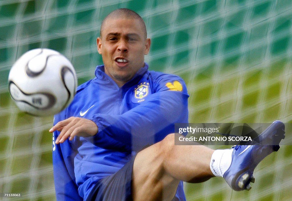 Brazilian football striker Ronaldo Nazar