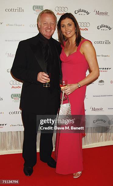 Les Dennis and Claire Nicholson attend a Gala Dinner in aid of the Five Star Scanner Appeal, which aims to raise funds for the Greater Manchester...