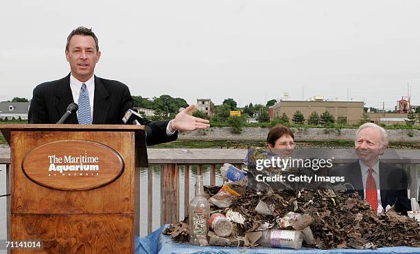 Glenn Rink, Founder and President of AbTech Industries, Inc. Talks about a sample of polluted waste that was captured by Smart Sponge technology as...