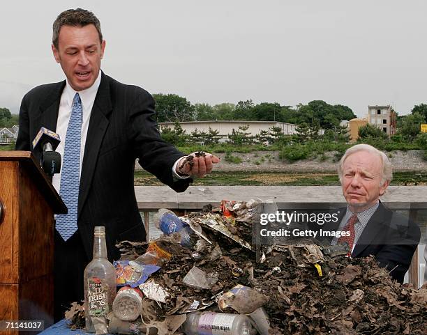 Glenn Rink, Founder and President of AbTech Industries, Inc. Talks about a sample of polluted waste that was captured by Smart Sponge technology as...