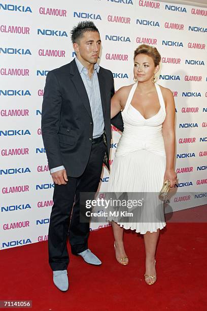 Welsh rugby player Gavin Henson and girlfriend singer Charlotte Church arrive at the Glamour Women Of The Year Awards, the annual awards recognising...