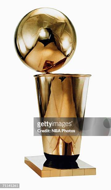 Portrait of the Larry O'Brien NBA Championship Trophy. NOTE TO USER: User expressly acknowledges that, by downloading and or using this photograph,...