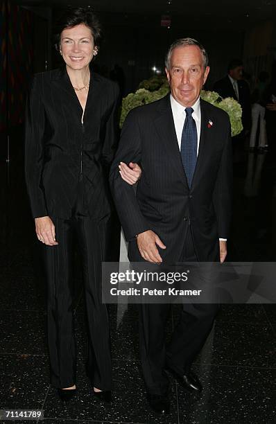 Mayor Michael Bloomberg and girlfriend Diana Taylor attend the 38th Annual Party In The Garden at the MoMA Museum on June 6, 2006 in New York City.