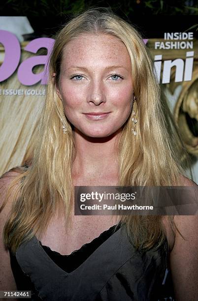 Model Maggie Rizer attends the fashion fete to celebrate the launch of the magazine Daily Mini at the Garden of Ono June 6, 2006 in New York City.