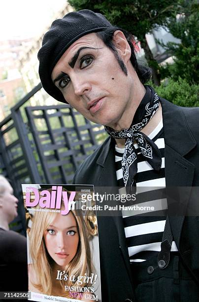 Writer Patrick McDonald attends the fashion fete to celebrate the launch of the magazine Daily Mini at the Garden of Ono June 6, 2006 in New York...