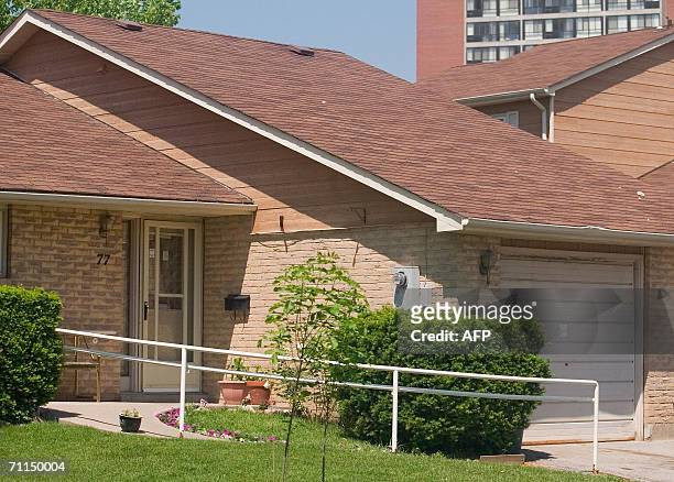 View taken 07 June 2006 of the home in Mississauga, a suburb of Toronto, of accused terrorist Qayyum Abdul Jamal the eldest of 17 people arrested by...