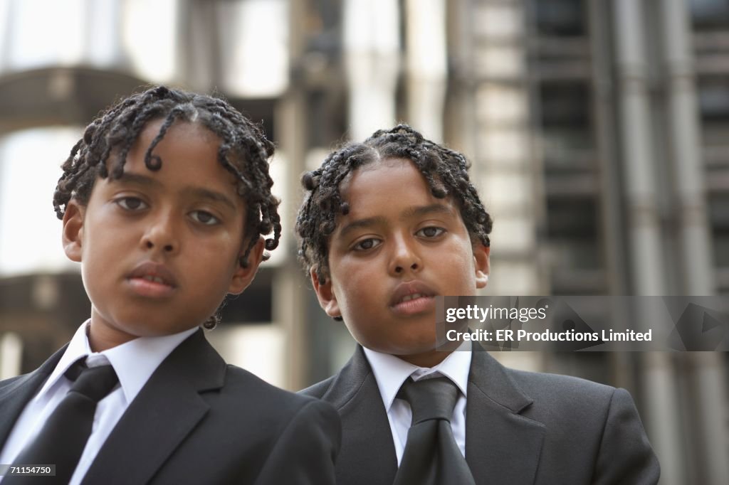 Male students posing together