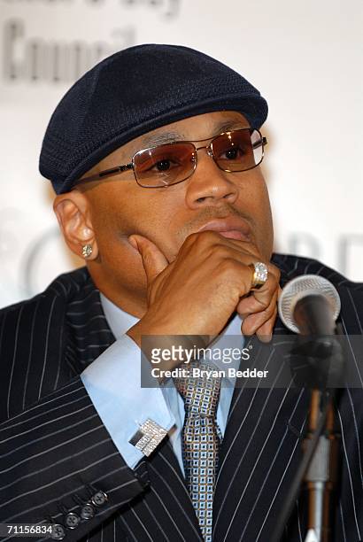 Rapper LL Cool J attends the 65th Annual Father of the Year Awards on June 8, 2006 in New York City.