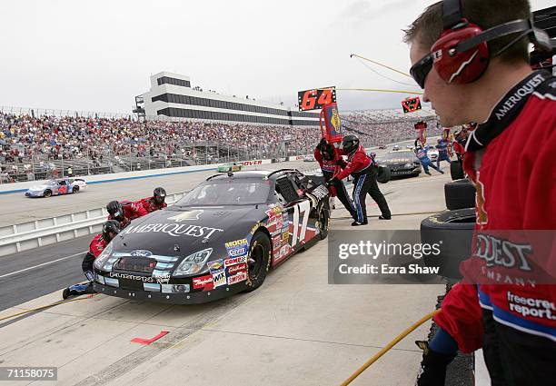 Matt Kenseth drives the Ameriquest Mortgage Ford during the NASCAR Busch Series StonebridgeRacing.com 200 on June 3, 2006 at the Dover International...