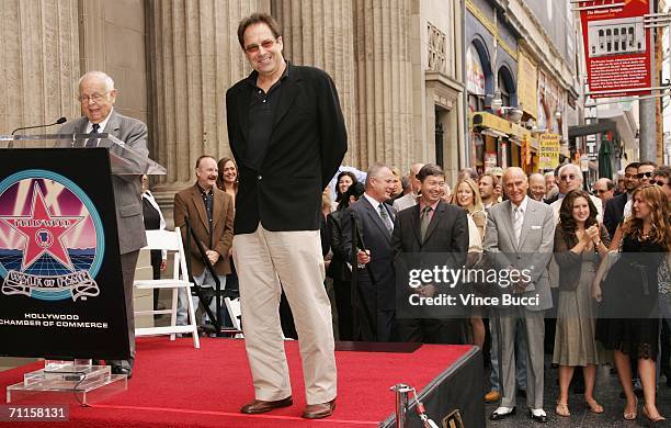 Television producer David Milch attends the ceremony honoring him with a star on the Hollywood Walk of Fame on June 8, 2006 in front of the El...