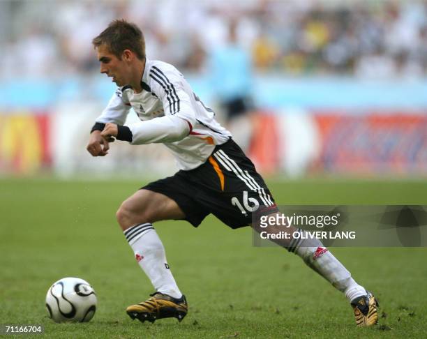 German defender Philipp Lahm is seen during their opening match against Costa Rica at Munich's World Cup Stadium in football's 2006 World Cup, 09...