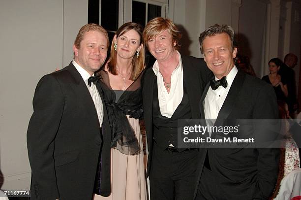 John Towsend, Amanda Berry, Nicky Clarke and Duncan Kenworthy attend the British Academy of Film and Television Art's fundraising dinner and auction...