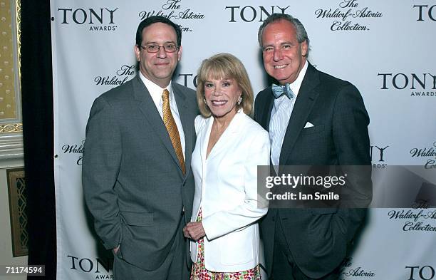 Howard Sherman, American Theater Wing Chairman Sondra Gilman and President Douglas Leeds attend The Tonys Awards Honor Presenters And Nominees at...