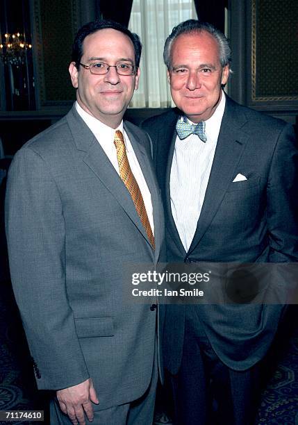 Howard Sherman and President of the American Theater Wing Douglas Leeds attend the The Tony Awards Honor Presenters And Nominees at the Waldorf...