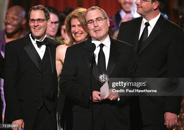 Producer Todd Haimes accepts the "Best Revival of a Musical" award for "The Pajama game" onstage at the 60th Annual Tony Awards at Radio City Music...