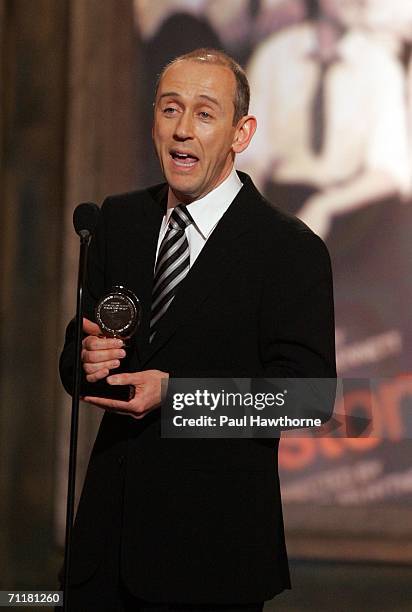 Director Nicholas Hytner accepts the award for "Best Direction of a Play" onstage at the 60th Annual Tony Awards at Radio City Music Hall June 11,...