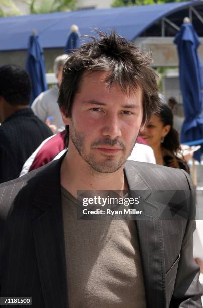 Keanu Reeves at the opening performance of "Without Walls" at CTG's Mark Taper Forum on June 11, in Los Angeles, California. "Without Walls" was...
