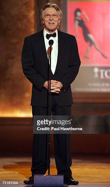 Presenter Tom Skerritt appears onstage at the 60th Annual Tony Awards at Radio City Music Hall June 11, 2006 in New York City.