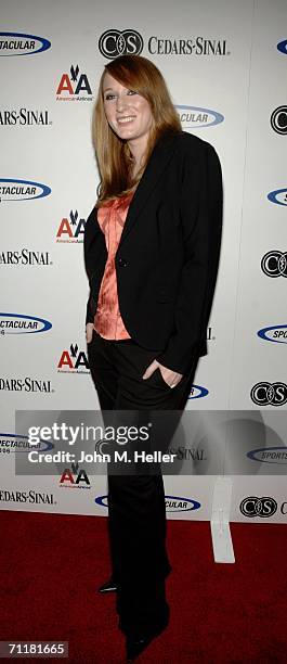 Aubree Leigh Connors arrives at the Cedars-Sinai Medical Center's 21st Annual Sports Spectacular at the Hyatt Regency Century Plaza Hotel on June 11,...