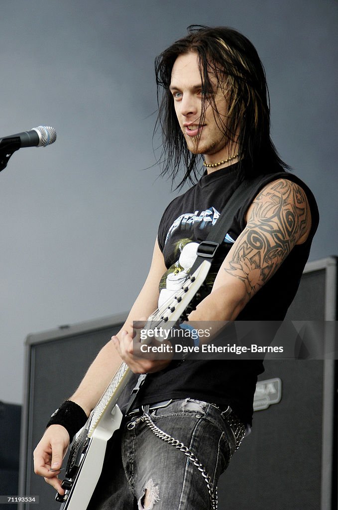 Bfmv Singer Matthew Tuck of Bullet For My Valentine performs on the main stage of ...