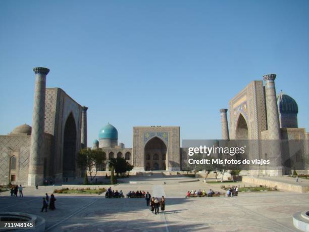 travel pov - samarkand stock-fotos und bilder