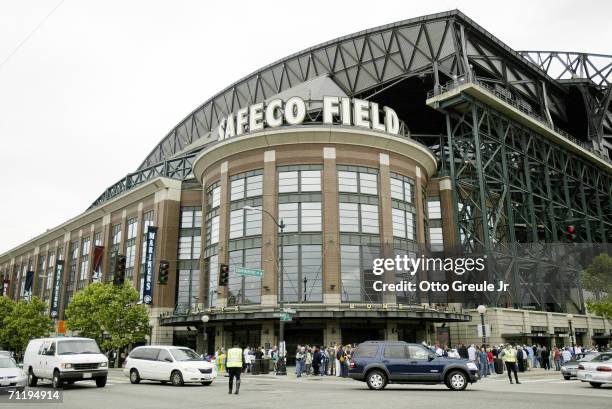 Safeco Field is shown before the Seattle Mariners game against the Minnesota Twins on June 8, 2006 at Safeco Field in Seattle, Washington. The Twins...